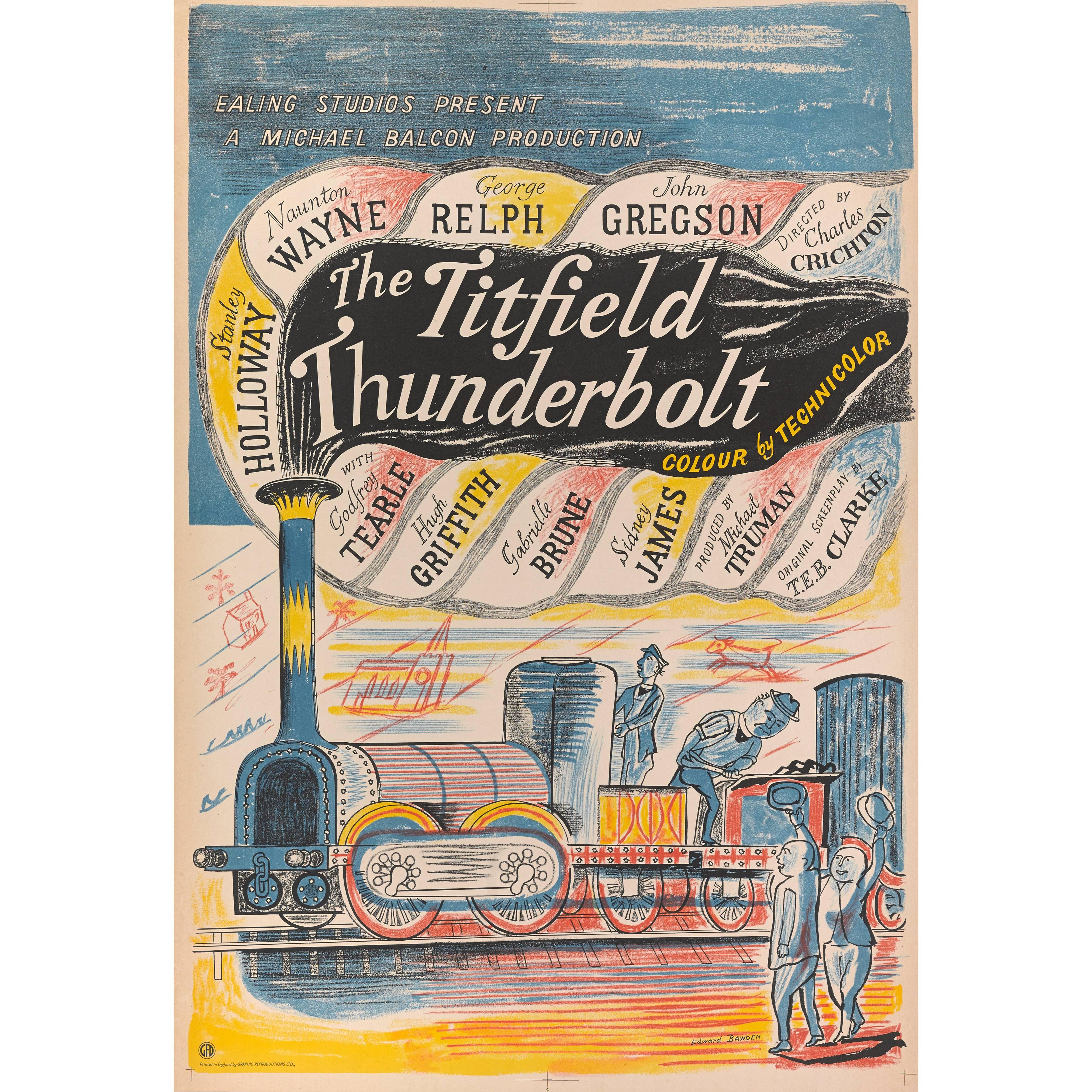 "The Titfield Thunderbolt" Original British Movie Poster