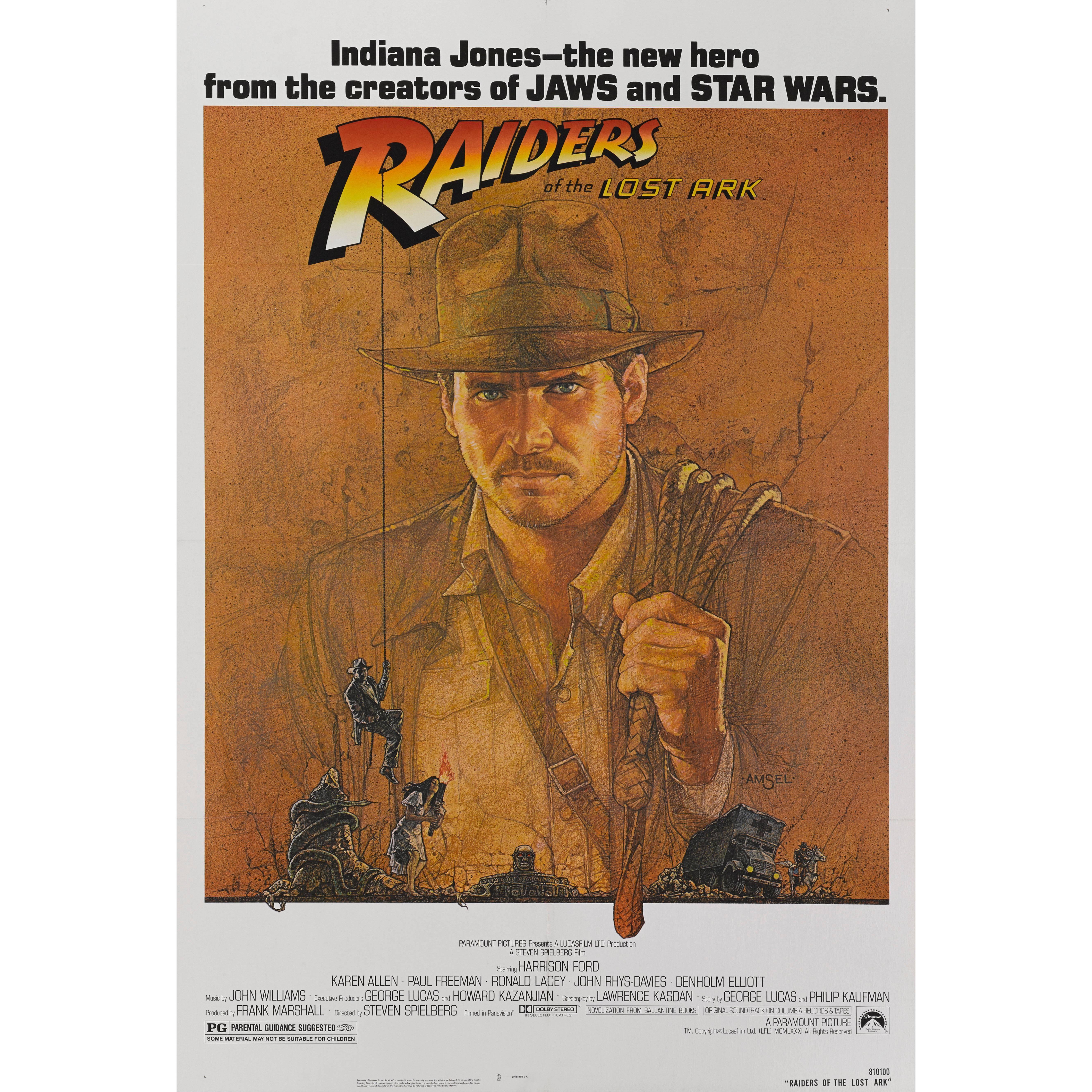 "Raiders of the Lost Ark" Original American Movie Poster