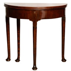 A George II Demi-Lune Tea Table 1