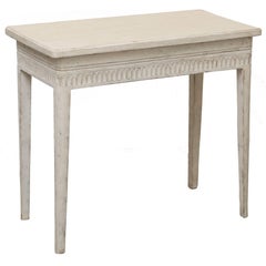 Antique Swedish Gustavian Painted Small Painted Console, Early 19th Century