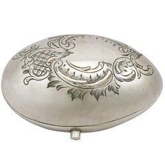 1900s Antique Russian Silver Purse