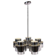 Vintage Mid-Century Modern Five-Light Chandelier