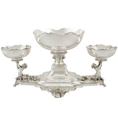 1900s Edwardian Sterling Silver Centrepiece Bowls by Horace Woodward & Co Ltd