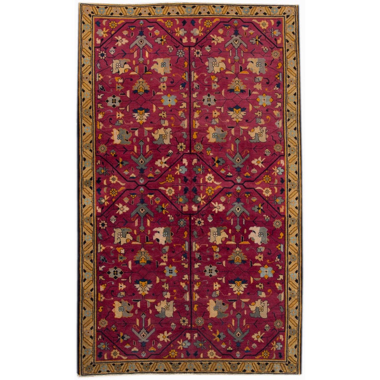 Vintage Chinese Deco Rug 7 X 11 4 For At 1stdibs Vintage Chinese Deco Rug 7 X 11 4