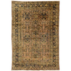 Vintage Mahal Persian Rug with Modern Traditional Style