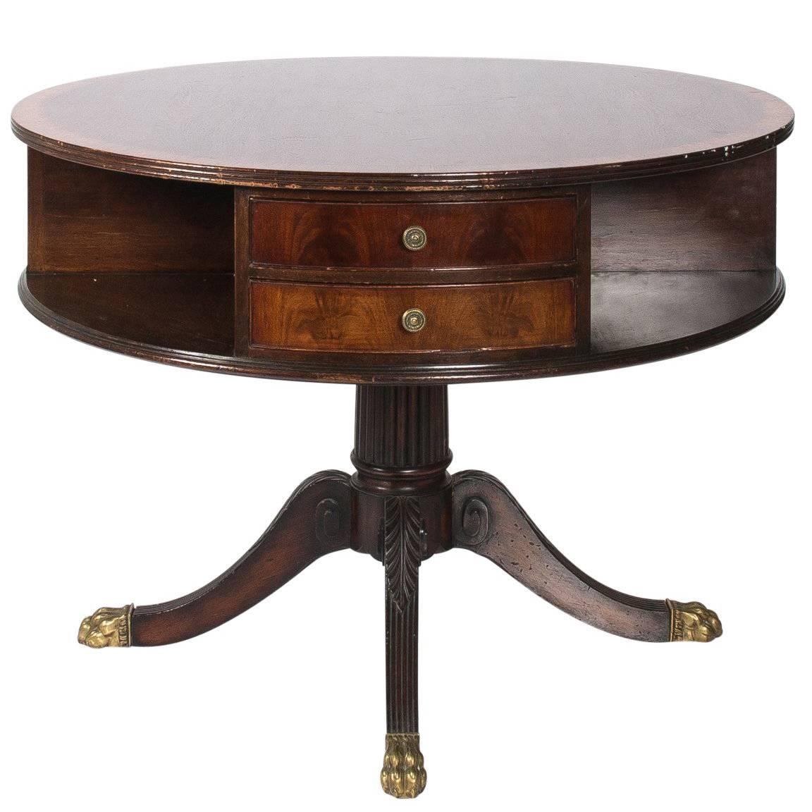 Mahogany Library Center Table