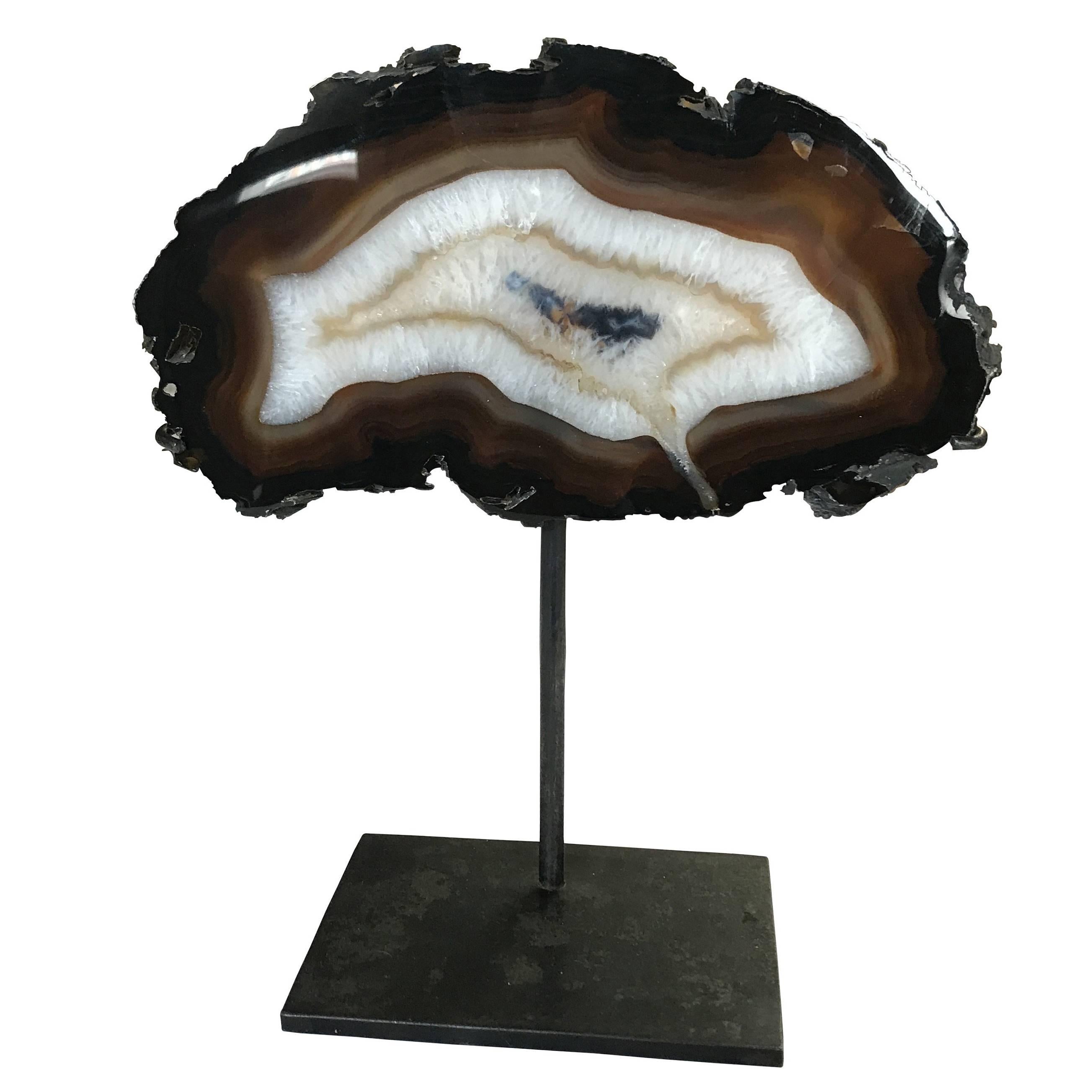 Agate Slice Sculpture, Madagascar, Prehistoric