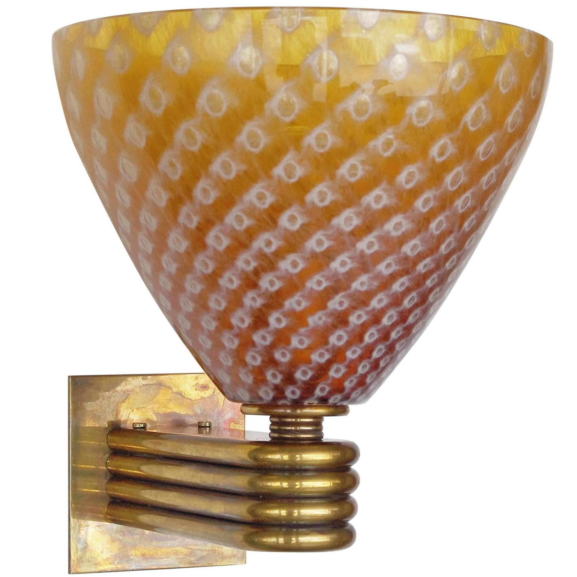 Italian Murano Glass Sconce by Barovier e Toso