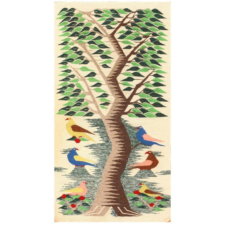 Vintage Swedish Scandinavian Tapestry Textile Art at 1stdibs