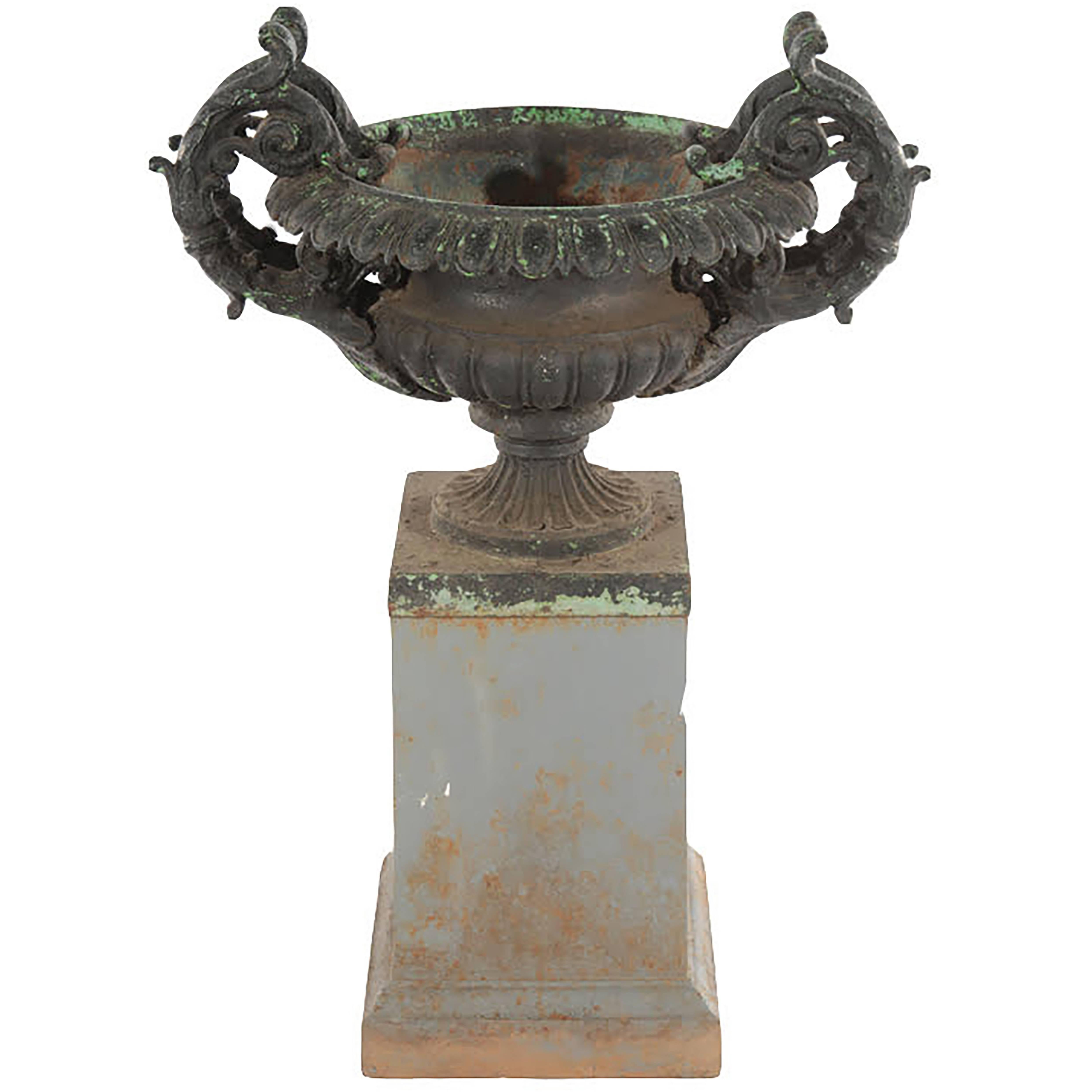 Antique Cast Iron Urn 