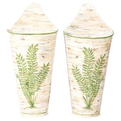 Vintage 1960s Pair of Hanging Planters
