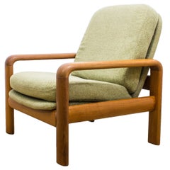 Retro Danish Dyrlund Teak and Fabric Armchair G Plan Eames Era