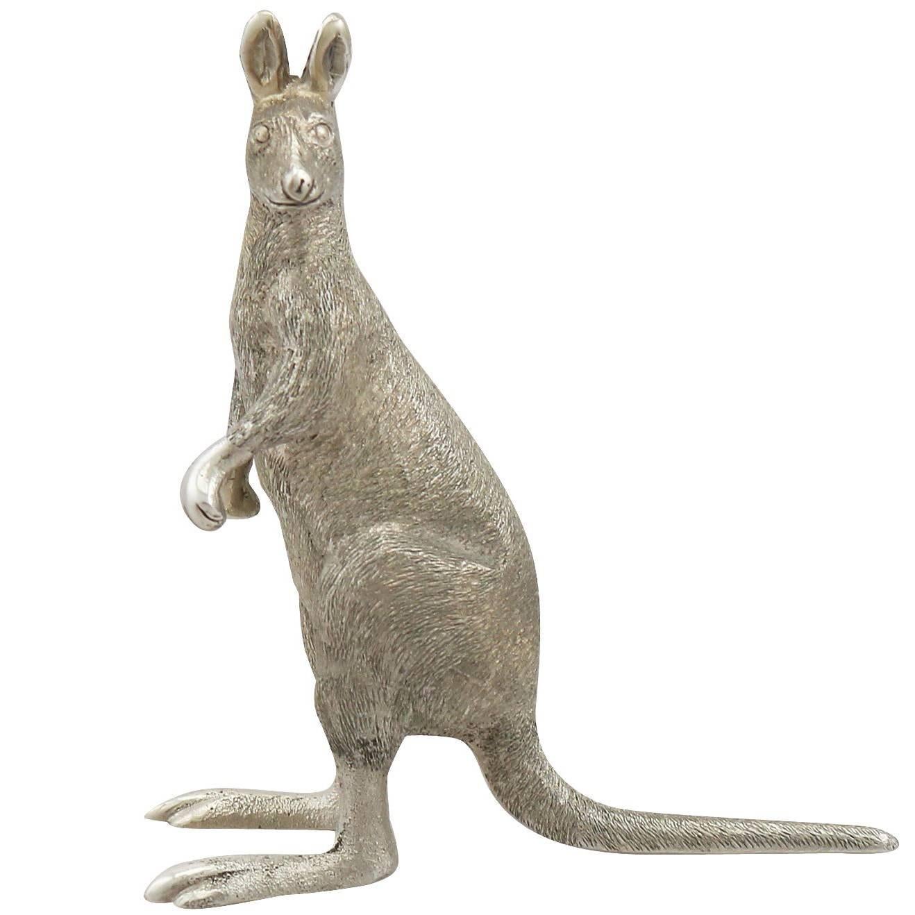 1900s Sterling Silver Model of a Kangaroo