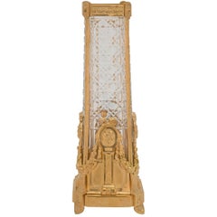 French 19th Century Louis XVI Style Baccarat Crystal and Ormolu Centrepiece 5