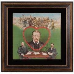 Graphic and Colorful Teddy Roosevelt Textile