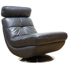 Leather Metropolitan Designer Armchair Easy Lounge Chair Retro Eames G Plan Era