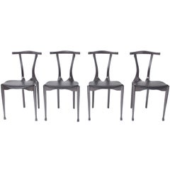 Set of Oscar Tusquets Gaulino Chairs Black