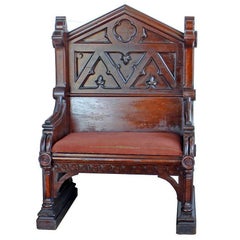 Used Gothic Deacon's Bench