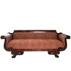 19th Century Biedermeier Walnut Settee 12