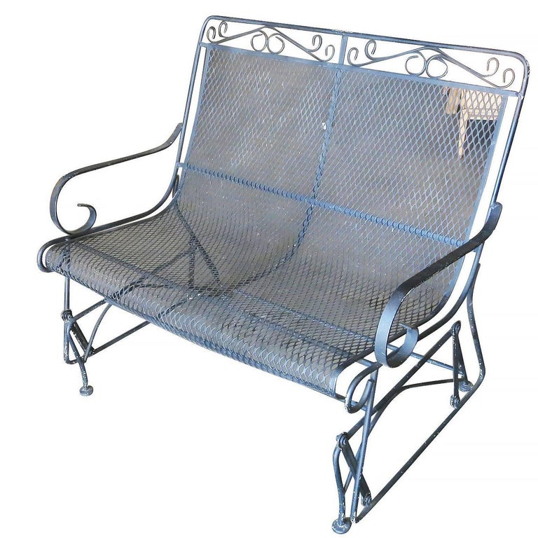 wrought iron loveseat cast aluminum woodard wrought iron high back gliding loveseat for sale at 1stdibs wrought iron loveseat cast aluminum woodard wrought iron high back gliding loveseat for sale at 1stdibs