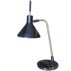 Rare Maurizio Tempestini for Lightolier Anglepoise Marble Desk Lamp
