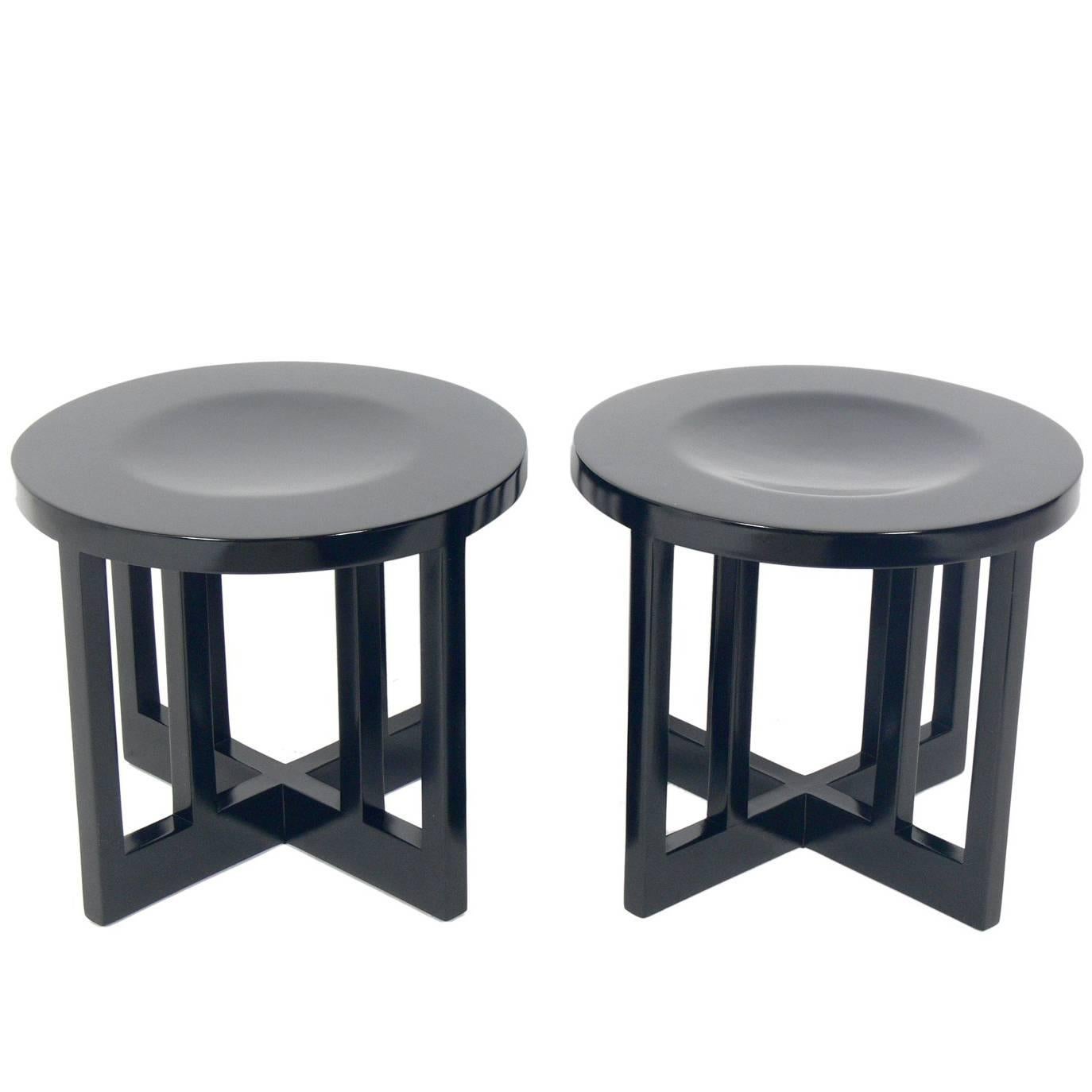 Pair of Architectural Stools by Richard Meier for Knoll