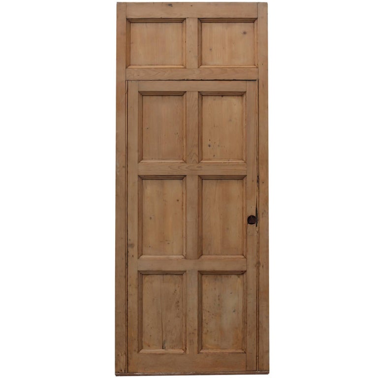 19th Century Stripped Pine Closet Door