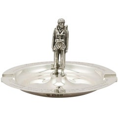 1950s Sterling Silver Ashtray 12
