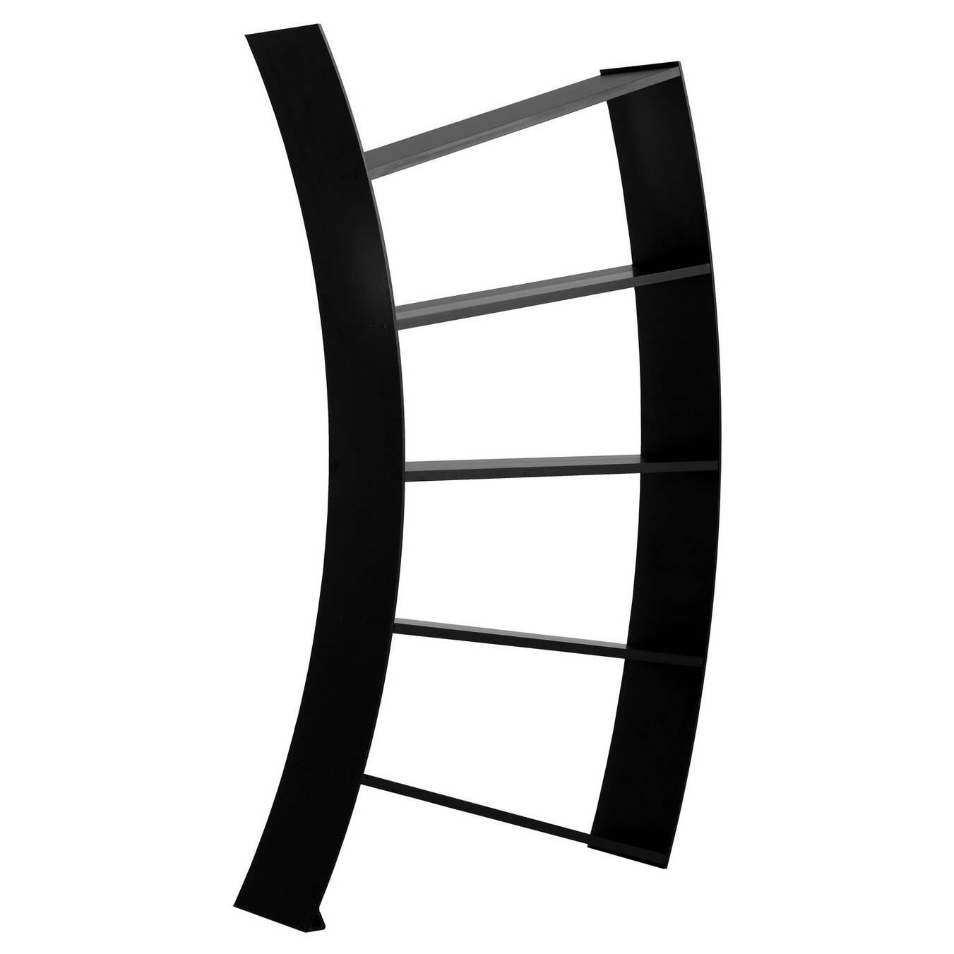 "Virgo" Black Anodized Aluminum Open Bookcase Designed by Xavier Lust for Driade For Sale