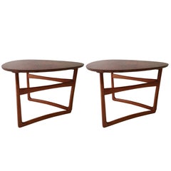 Retro Peter Hvidt style Midcentury Folding Side Table