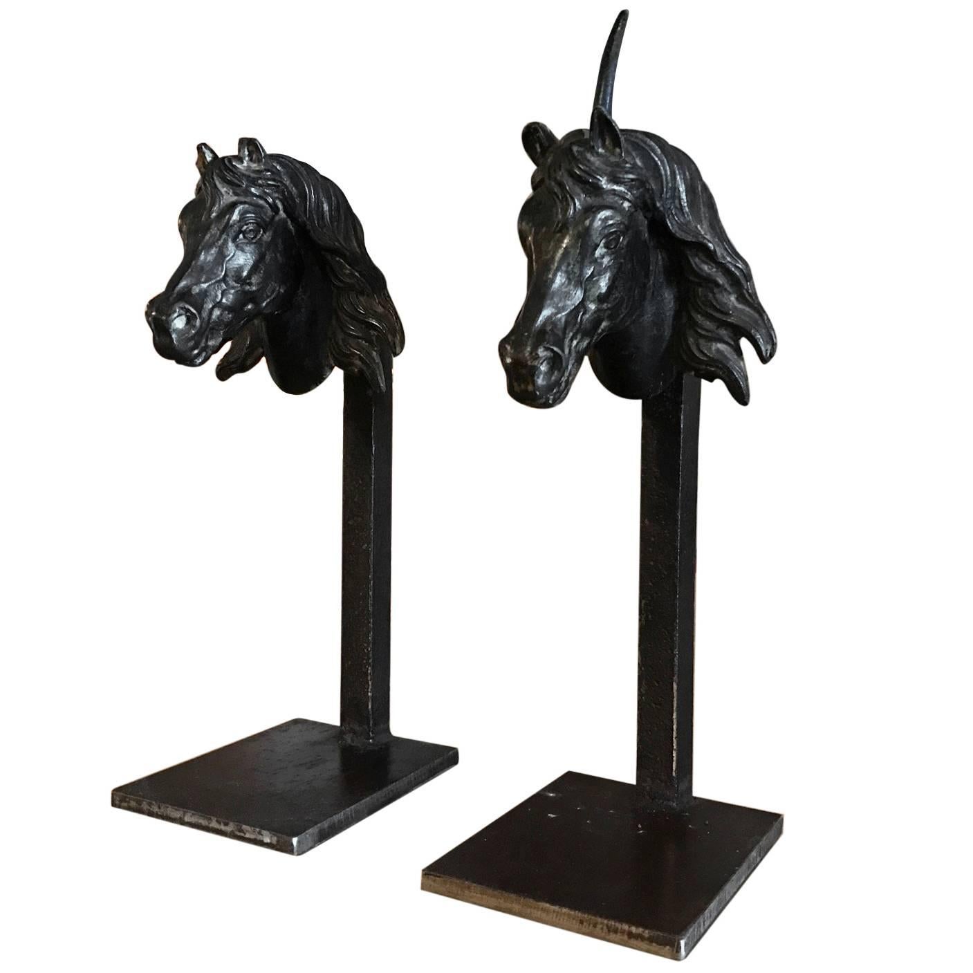 French Early 19th Century Unicorn Bookends