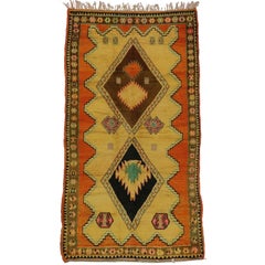 Vintage Berber Moroccan Rug with Boho Chic Modern Tribal Style