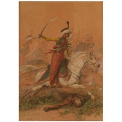 Auguste Denis Raffet, Arabian Horsemen