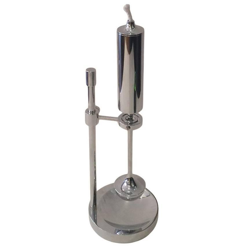 Mid-Century Silver Plated Ship Light For Sale