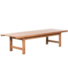 Hugo Svensson Wooden Bench for Bjärnums Möbelfabriker, Sweden