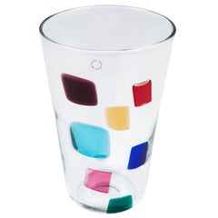 Murano Glass Vase Designed by Gianni Versace for Venini Glass