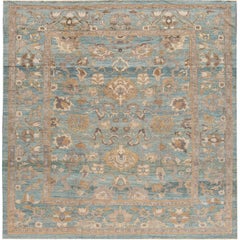 Modern Sultanabad Rug, 9'9" x 10'