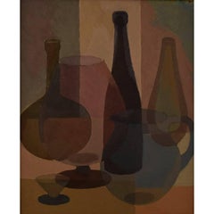 S. Lundgreen, Swedish Painter, Mid-20th Century, Oil on Board