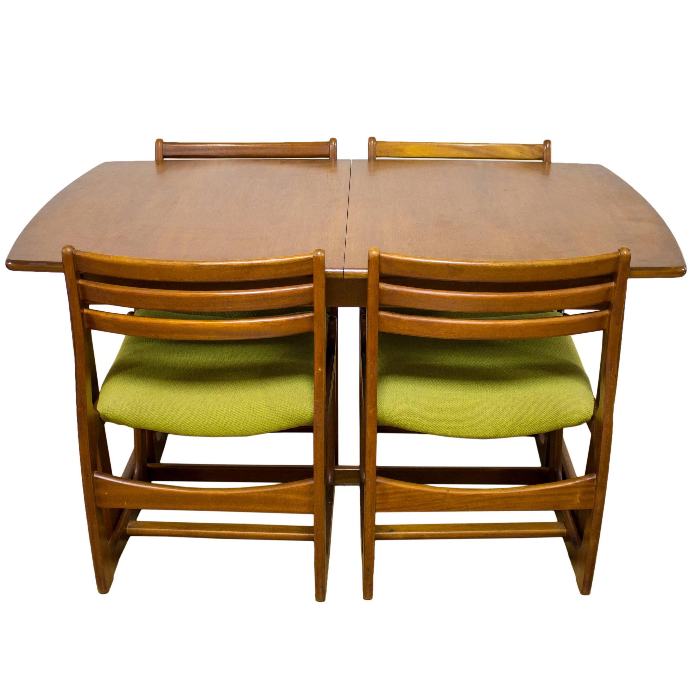 Portwood Teak Mid-Century Dining Table Four Chairs Retro Danish G Plan Era