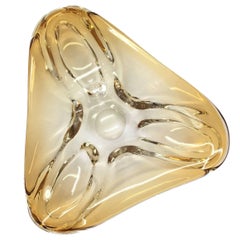 Vintage Hombre Murano Art Glass Decorative Bowl