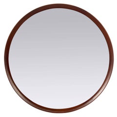 Danish Modern Teak Porthole Mirror 4