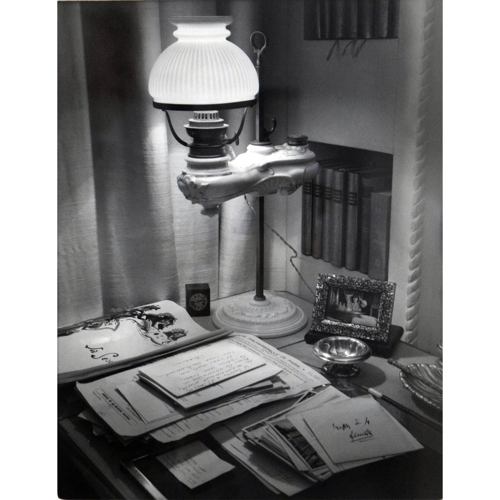 1938 Francois Kollar Photograph of the Desk of Countess Jean de Polignac