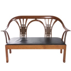 Cherrywood Contemporary Bench 4