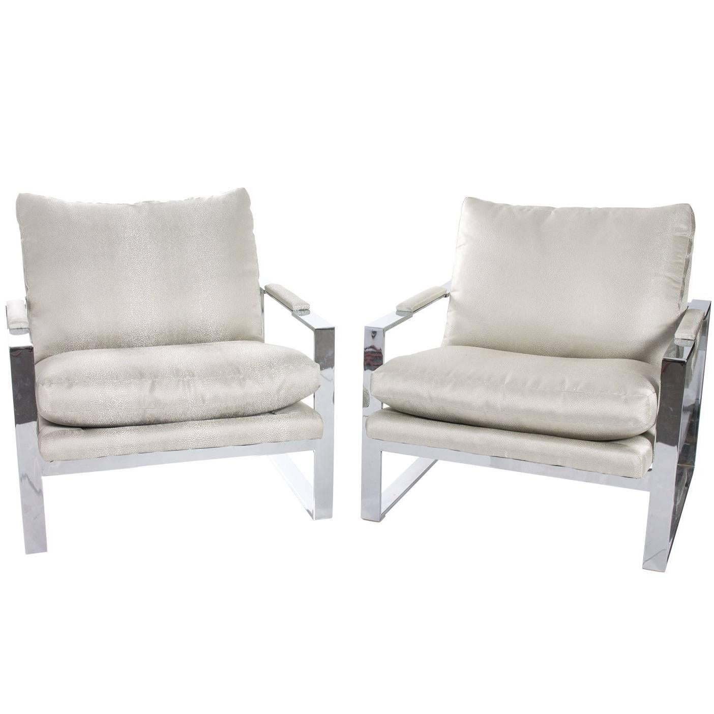 Milo Baughman Upholstered Chairs