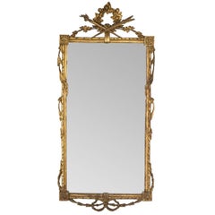 Neoclassical Mirror with Wheat Motif