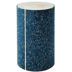Rubber Cylinder in Royal Side Table by Slash Objects, Made in USA