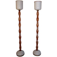 Pair of Murano Glass Vintage Floor Lamps 8