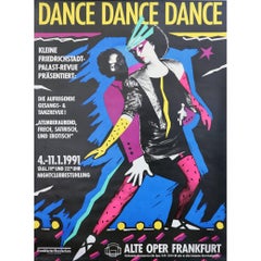 Retro "Dance Dance Dance" German Poster, 1991