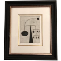 Etching by English Artist Oliver Gaiger, England, Contemporary