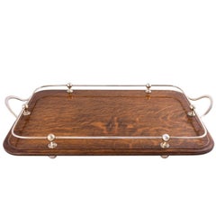 Oak and Silver Tray